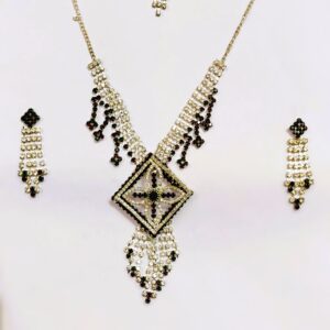 Rajasthani Gold-Plated Necklace Set – Full Shot