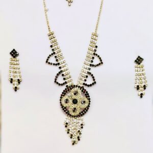 Rajasthani Gold-Plated Necklace Set – Full Shot