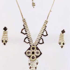 Rajasthani Gold-Plated Necklace Set – Full Shot